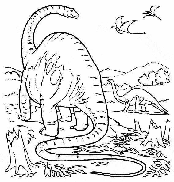 Coloriages À Imprimer : Dinosaures, Numéro : 233891 avec Dessin De Dinosaures 