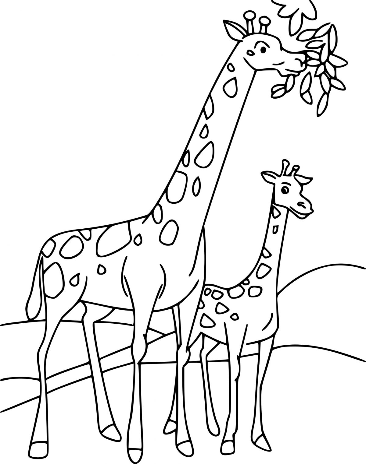 Coloriages À Imprimer : Girafe, Numéro : 102B191 concernant Coloriage Nature À Imprimer