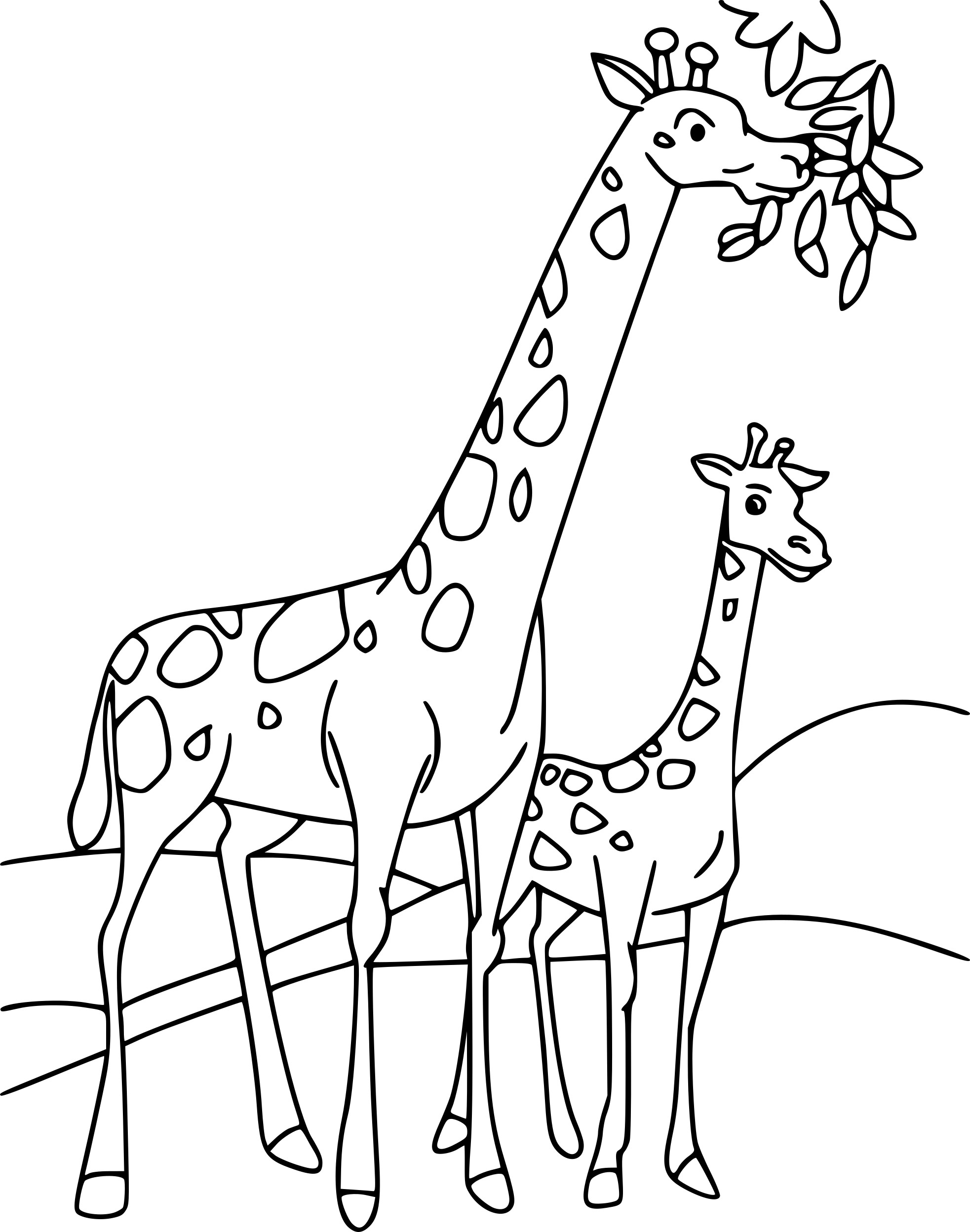Coloriages À Imprimer : Girafe, Numéro : 102B191 concernant Coloriage Nature À Imprimer