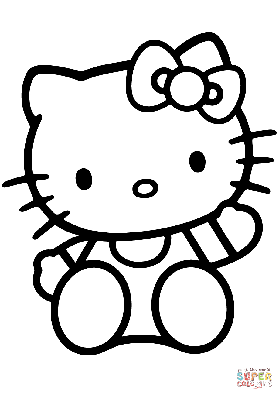 Coloriages À Imprimer : Hello Kitty, Numéro : 82417D73 destiné Coloriages Hello Kitty À Imprimer