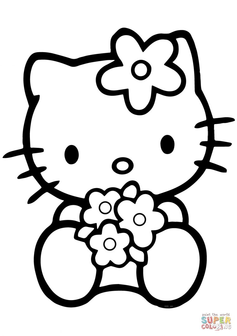 Coloriages À Imprimer : Hello Kitty, Numéro : 907285Ac à Dessin Hello Kitty Couleur