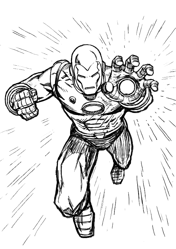 Coloriages À Imprimer : Iron Man, Numéro : 682614 à Coloriage Iron Man 