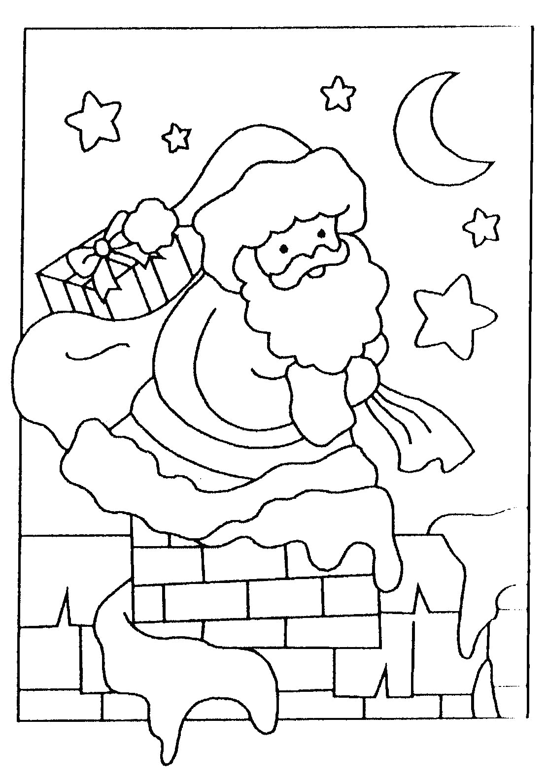 Coloriages À Imprimer : Père Noël, Numéro : 44539 concernant Imprimer Coloriage