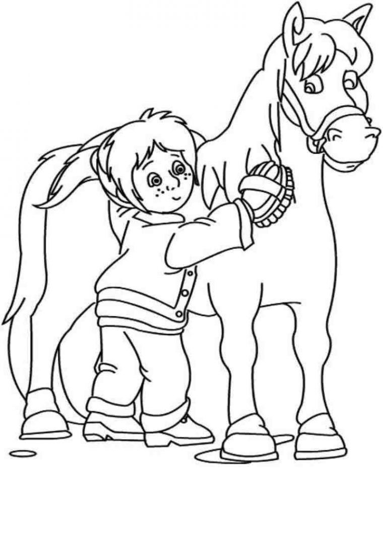 Coloriages À Imprimer : Poney, Numéro : 5317 encequiconcerne Dessin De Poney