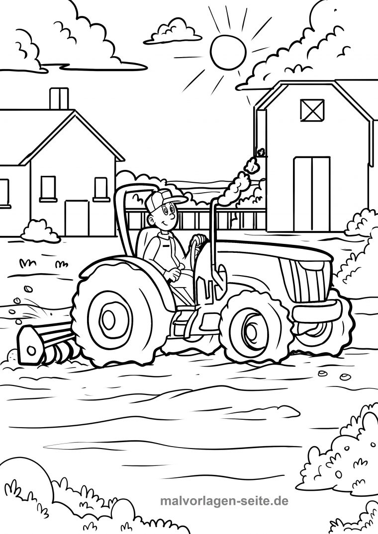 Coloriages À Imprimer : Tracteur, Numéro : 1D81Dd3 concernant Dessin À Imprimer Tracteur