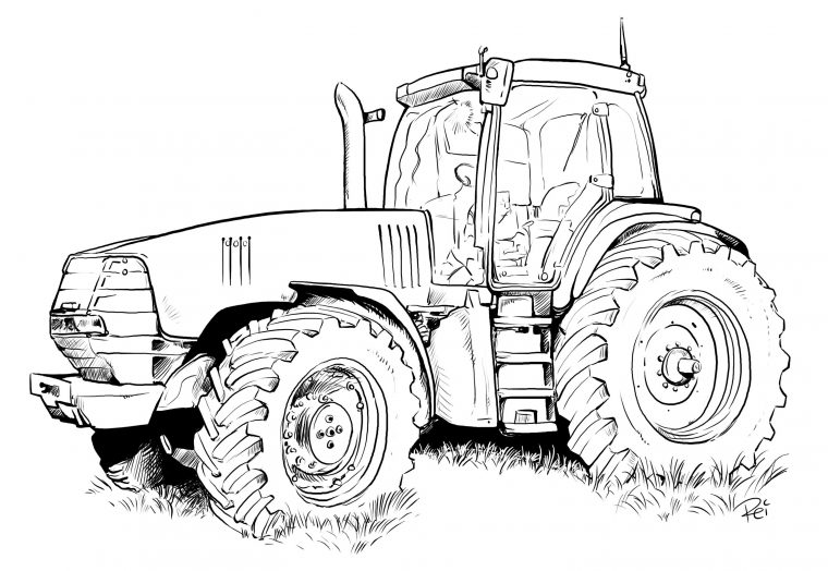 Coloriages À Imprimer : Tracteur, Numéro : 3Fdf9816 encequiconcerne Dessin Animé Avec Tracteur