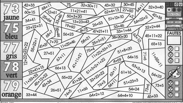 Coloriages Addition - Fr.hellokids tout Coloriage Magique 5 Ans