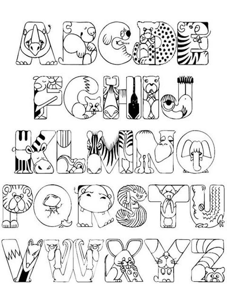 Coloriages Alphabet Gratuits À Imprimer Pour Les Enfants avec Alphabet À Imprimer 