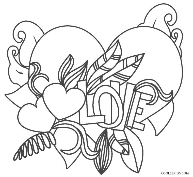 Coloriages – Amour – Coloriages Gratuits À Imprimer avec Coloriages Gratuits