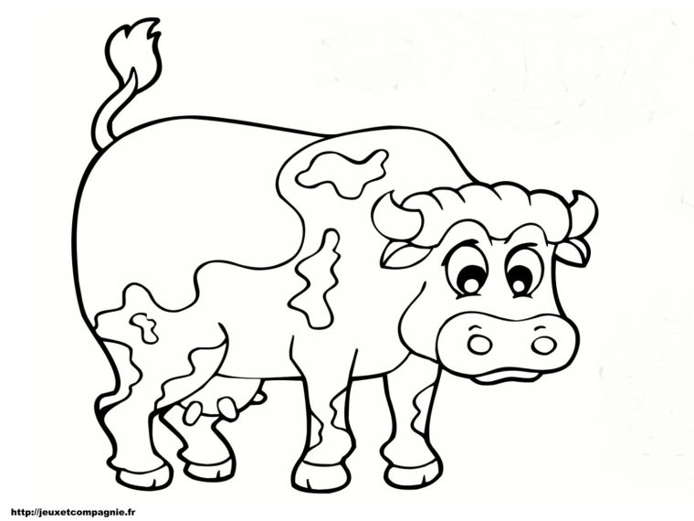 Coloriages Animaux De La Ferme à Coloriage Ferme À Imprimer