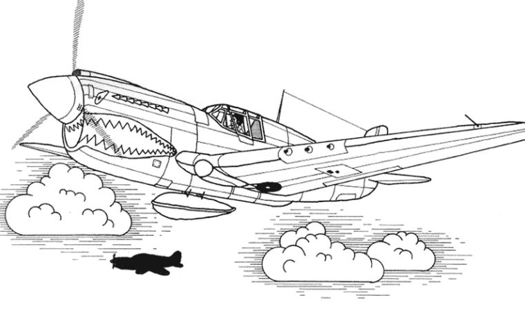 Coloriages Avion Militaires (Transport) – Album De Coloriages destiné Dessin D Avion