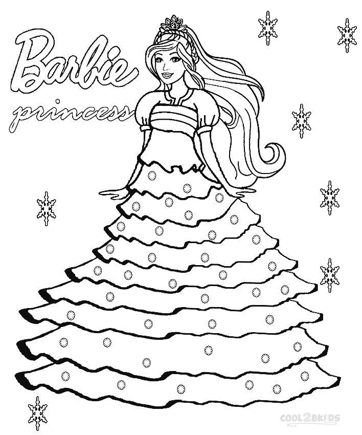 Coloriages - Barbie Princesse - Coloriages Gratuits À Imprimer intérieur Coloriage Barbie Princesse