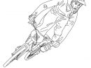 Coloriages Biker Qui Saute En Vélo Bicross À Colorier - Fr concernant Coloriage Vtt