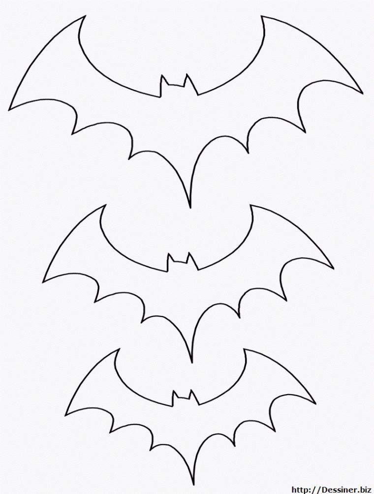 Coloriages Chauves Souris 005  Décoration D'Halloween encequiconcerne Dessin Halloween Chauve Souris