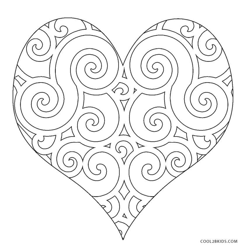 Coloriages - Coeur - Coloriages Gratuits À Imprimer avec Coeur À Imprimer 