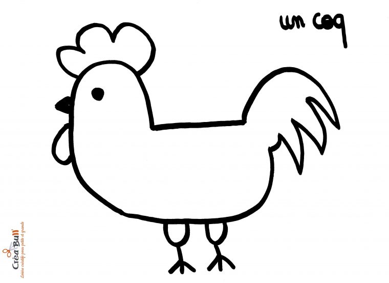 Coloriages Coq (Animaux) – Album De Coloriages concernant Dessins De Coqs