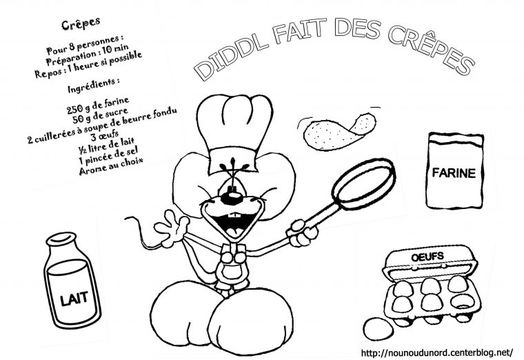 Coloriages Crepes Chandeleur dedans Mes Coloriages À Imprimer