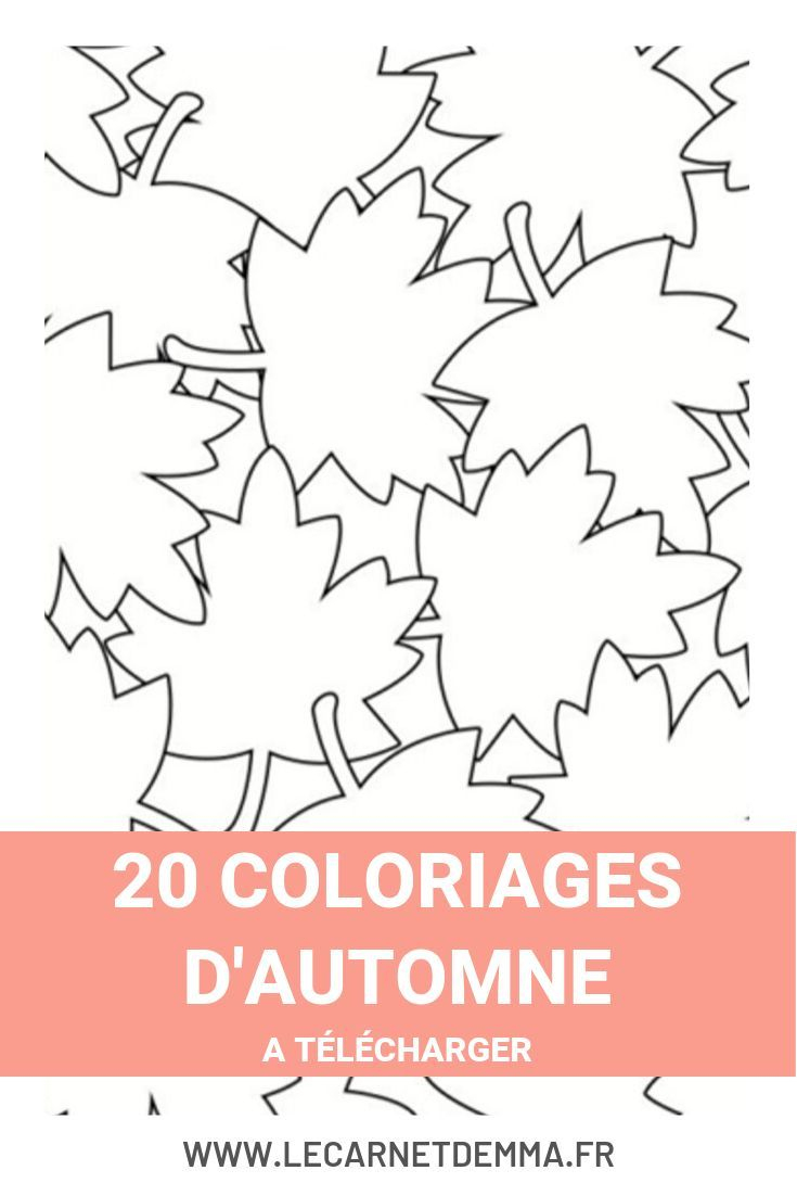 Coloriages D'Automne - Le Carnet D'Emma  Coloriage encequiconcerne Dessin Sur L Automne