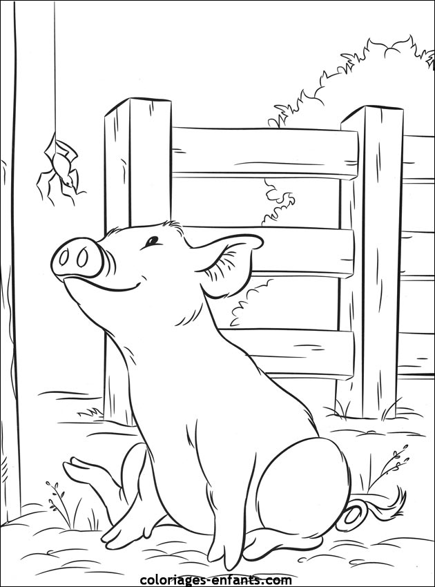 Coloriages De Cochons À Imprimer Pour Enfants concernant Cochon À Colorier