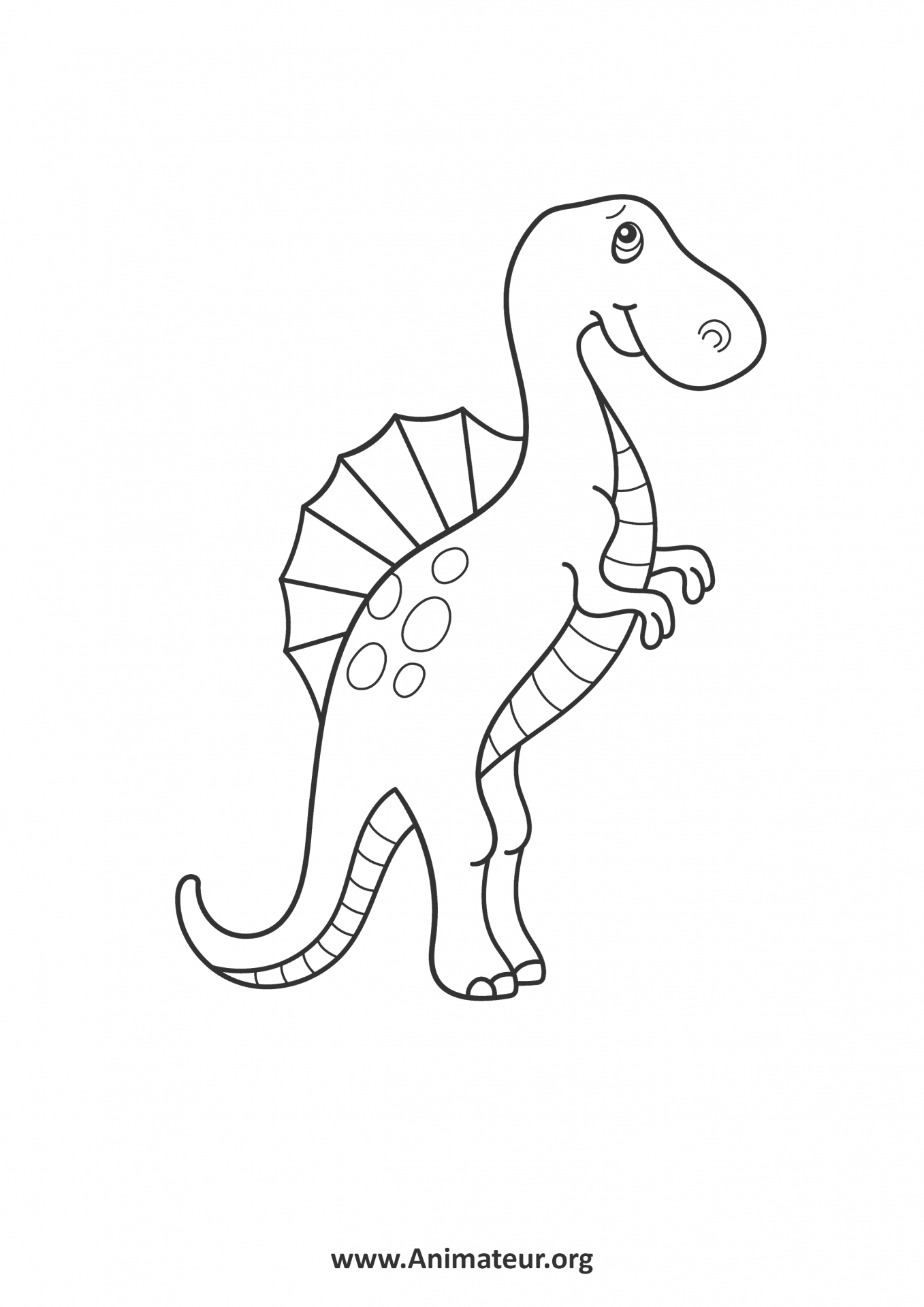 Coloriages De Dinosaures À Imprimer Gratuitement Pour Les dedans Coloriage De Dinosaure A Imprimer