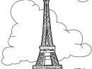 Coloriages De Monuments - Coloriages Tour Eiffel A Paris A intérieur Tour Eiffel À Colorier