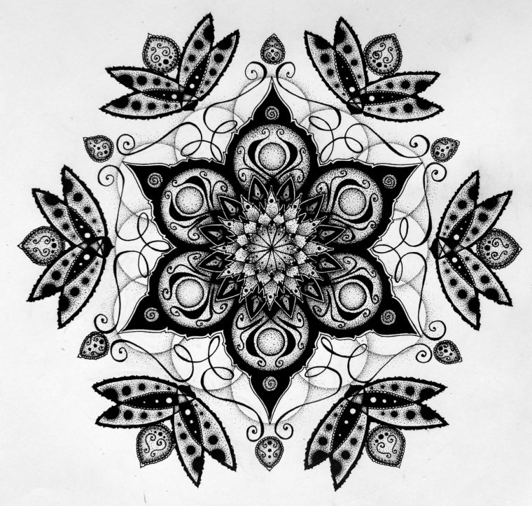 Coloriages-Difficiles-Pour-Adultes-69 – Dessin De Mandala encequiconcerne Coloriage Difficile Pour Adulte