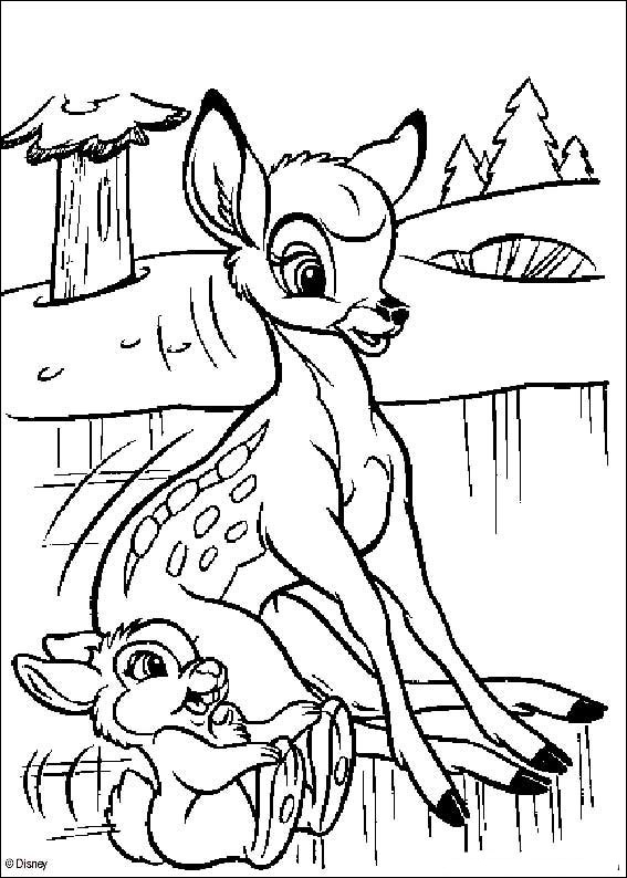 Coloriages Disney : Bambi - Créations Pour Enfants avec Coloriages 