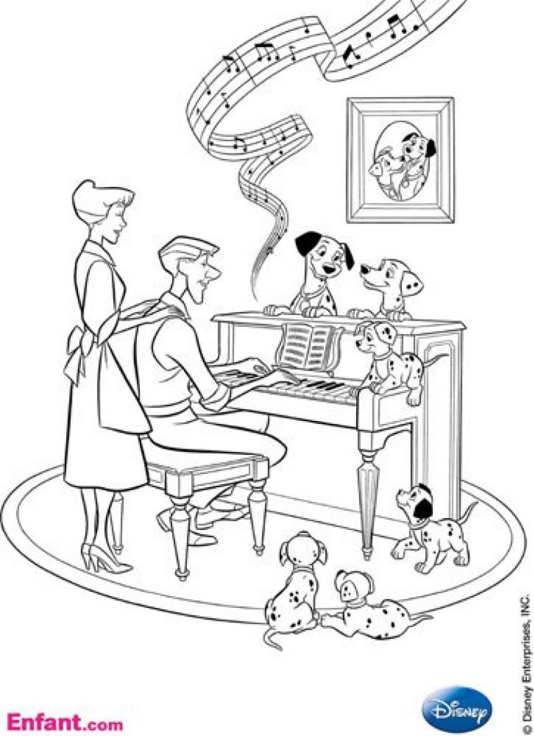 Coloriages Disney : Les 101 Dalmatiens destiné Coloriage 101 Dalmatiens