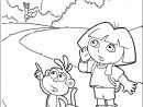Coloriages Enfants: Coloriage Dora destiné Dora Dessin