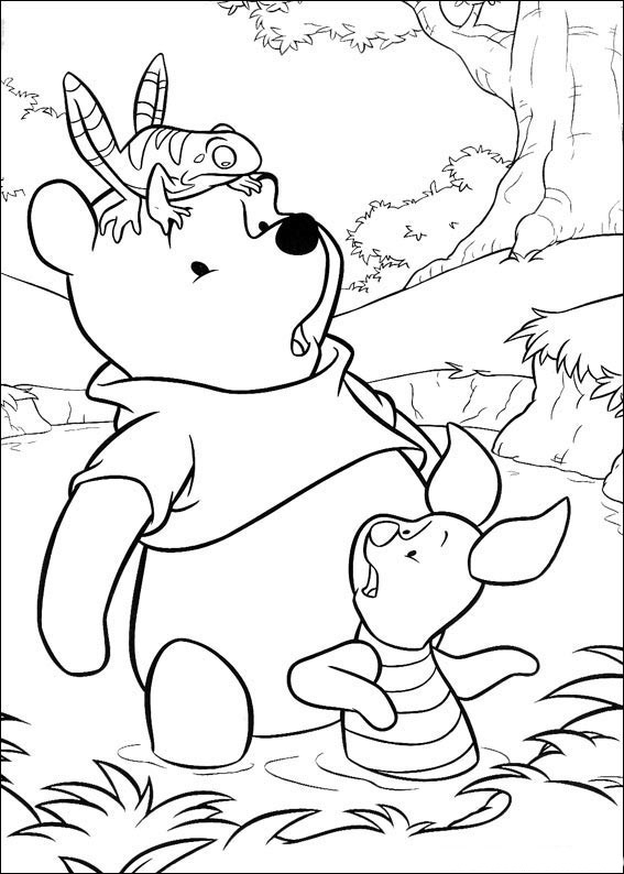 Coloriages Enfants: Coloriage Winnie tout Dessin Winni L Ourson 