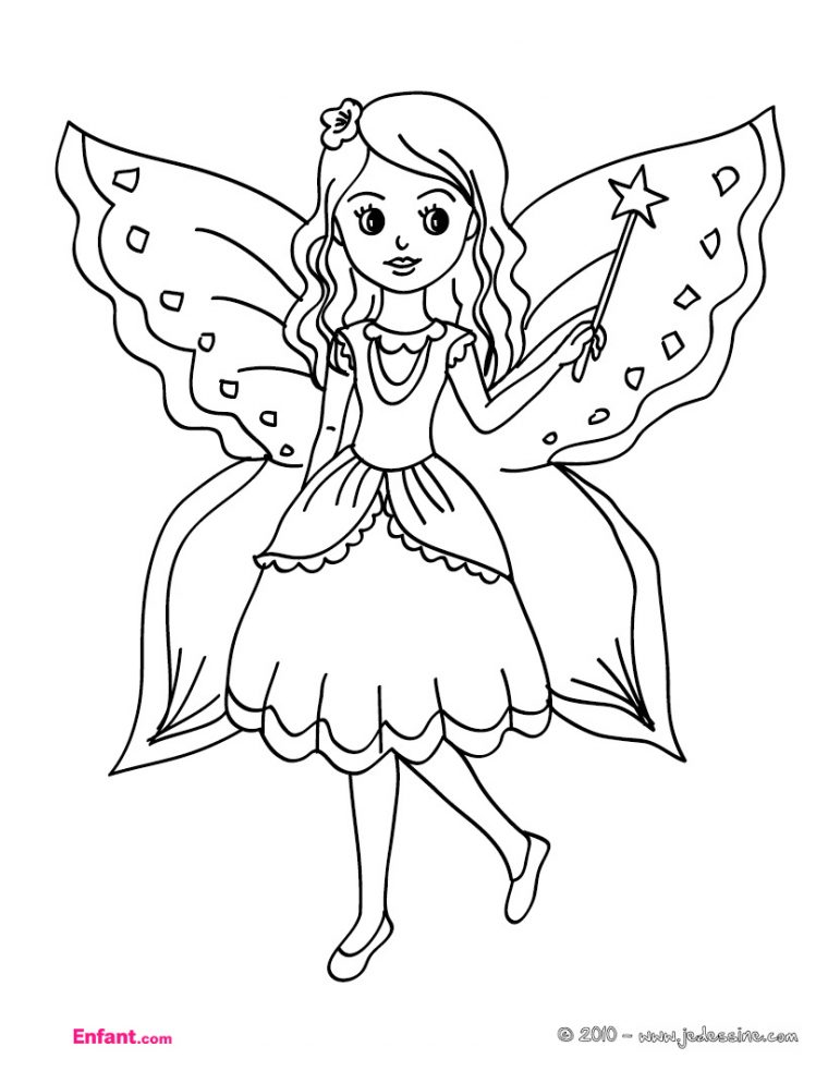 Coloriages Fée (Personnages) – Album De Coloriages serapportantà Coloriage De Fee