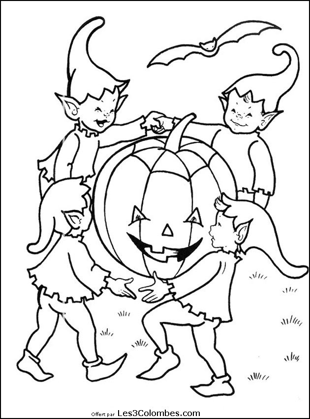 Coloriages Halloween 103 – Coloriage En Ligne Gratuit Pour dedans Coloriage Pour Halloween