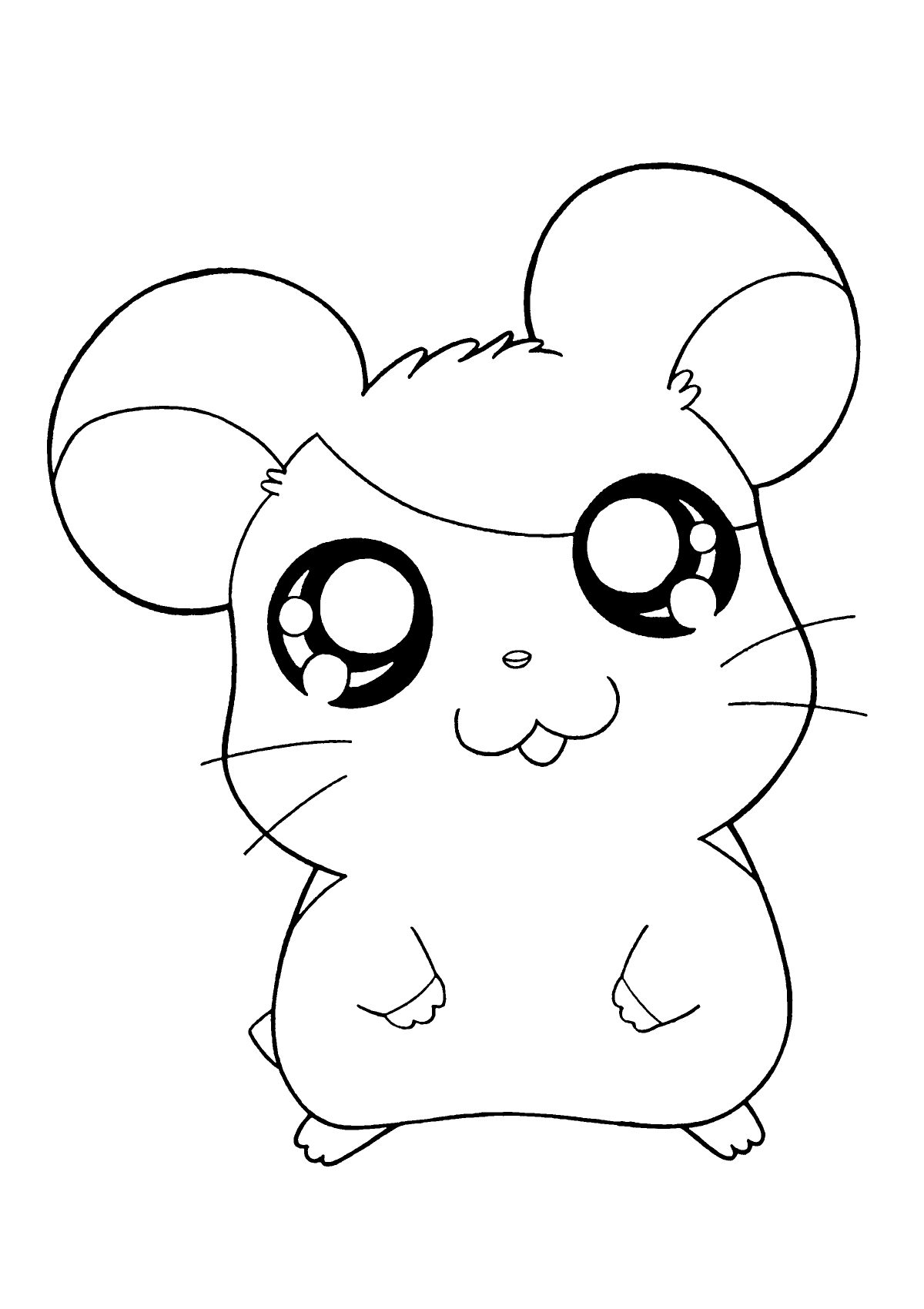 Coloriages Hamtaro (Dessins Animés) - Album De Coloriages dedans Hamster À Colorier