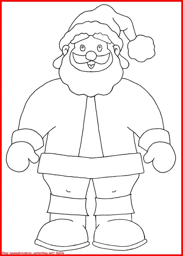 Coloriages Hiver Noel Nouvel An – Page 3 dedans Pere Noel Dessin A Colorier