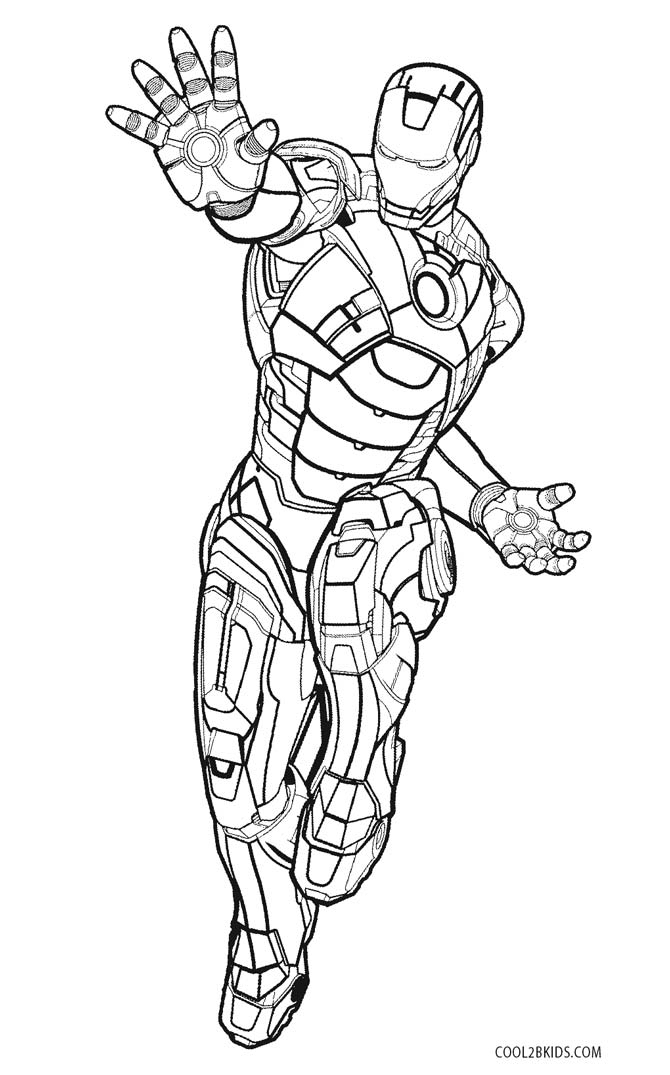 Coloriages - Iron Man - Coloriages Gratuits À Imprimer à Coloriage Iron Man 