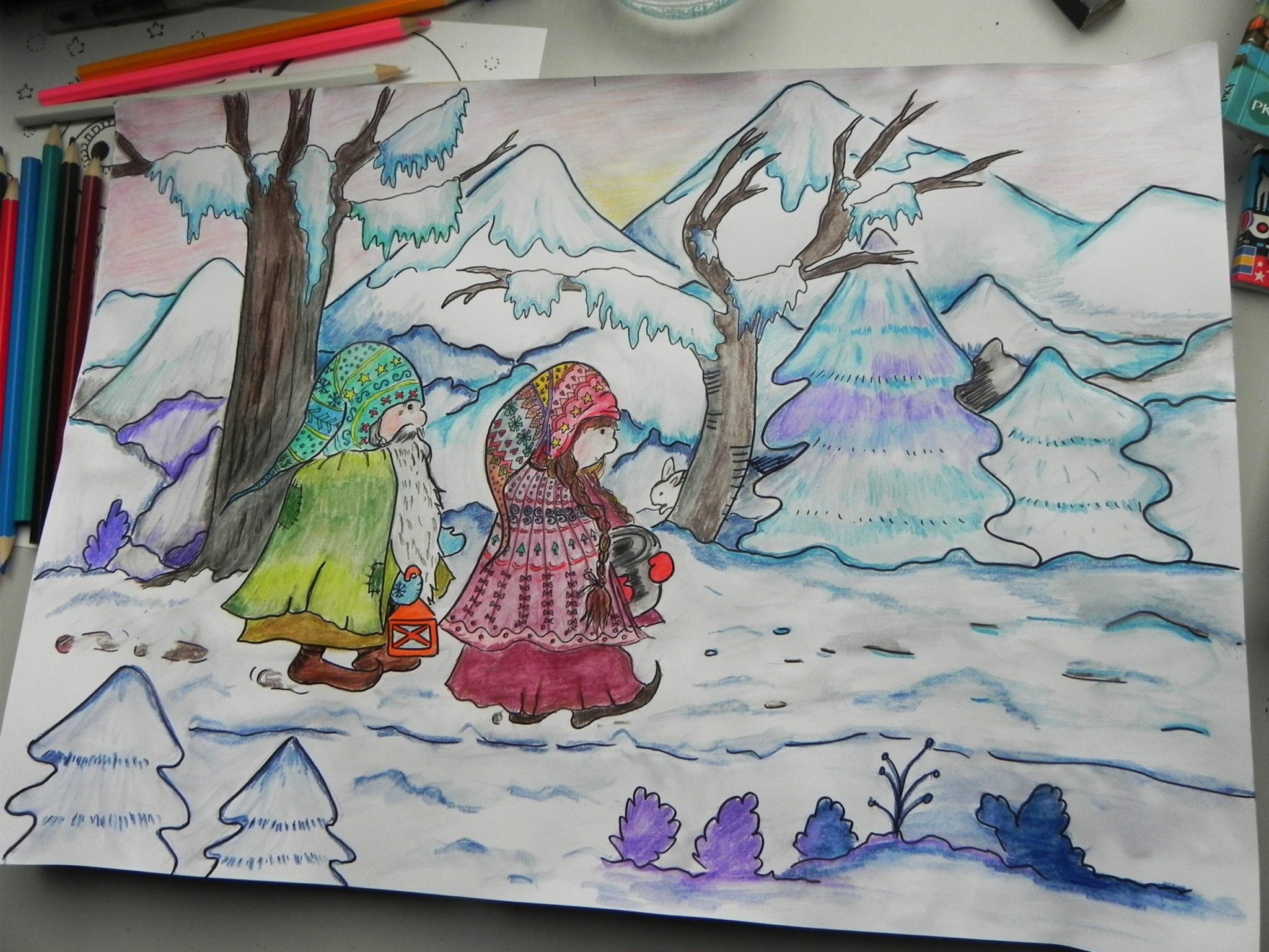 Coloriages Magie D&amp;#039;Hiver • Recreatisse pour Coloriage Magie 