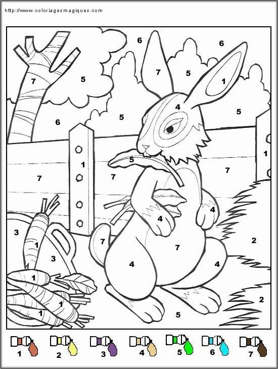 Coloriages Magiques De La Ferme  Coloriage Magique pour Coloriage Magique Cp En Ligne