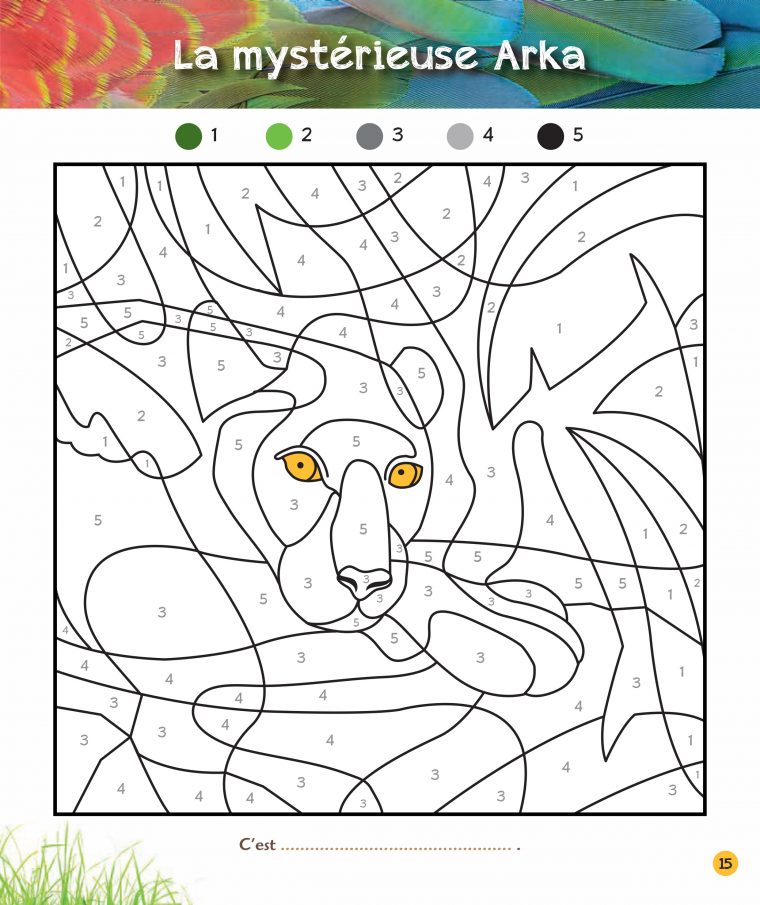 Coloriages Magiques Une Saison Au Zoo, Spécial Jungle à Coloriage Magique Hiver