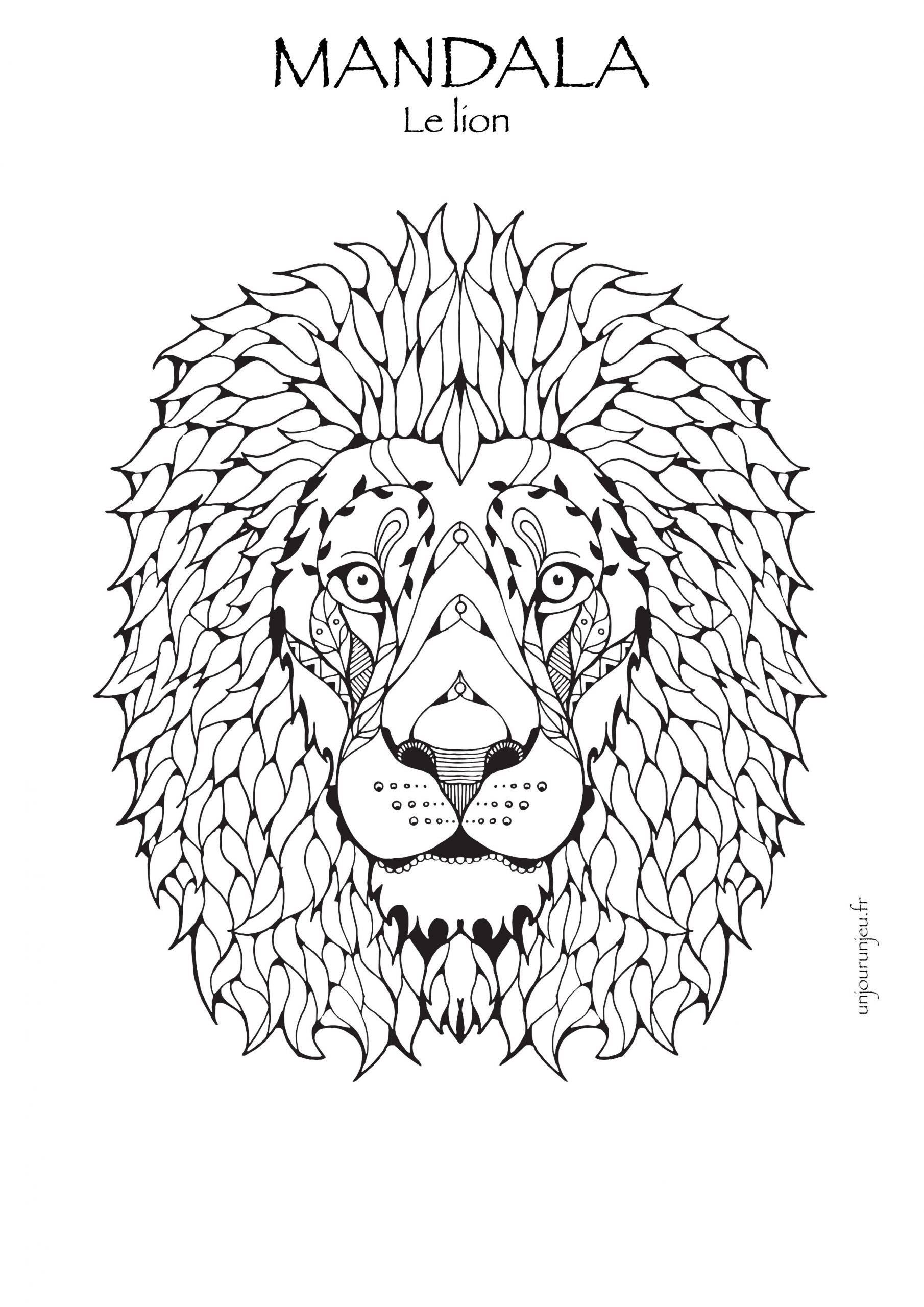 Coloriages Mandalas Animaux À Télécharger, Pour Enfants Et intérieur Coloriage Enfants A Imprimer 