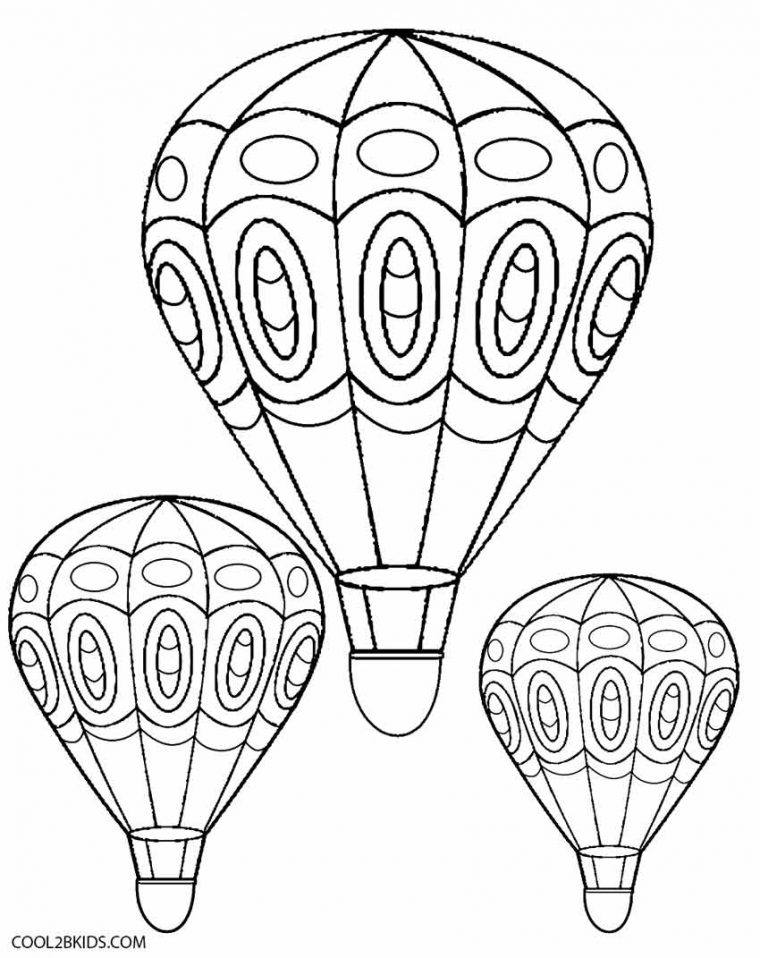 Coloriages – Montgolfière – Coloriages Gratuits À Imprimer à Dessin Montgolfière