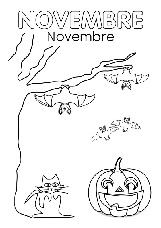 Coloriages Novembre - Assistante Maternelle Argenteuil pour Coloriage Novembre 