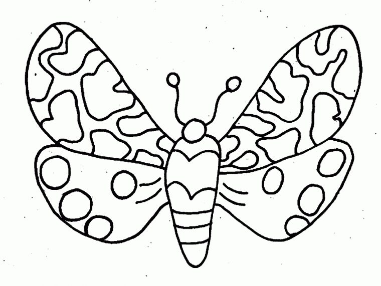 Coloriages Papillons intérieur Coloriage De Papillons