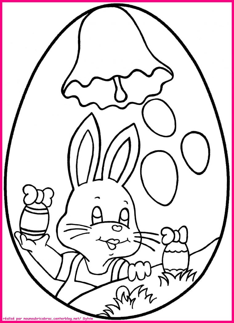 Coloriages Paques – Page 2 avec Coloriage Oeuf De Paque