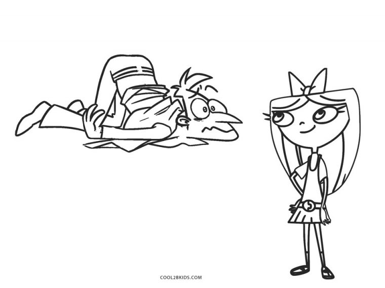 Coloriages – Phineas Et Ferb – Coloriages Gratuits À Imprimer avec Dessin Phineas Et Ferb