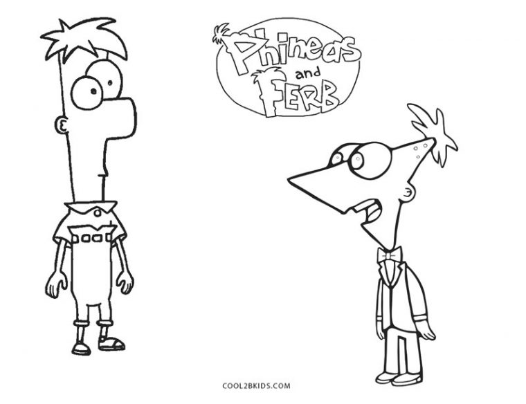 Coloriages – Phineas Et Ferb – Coloriages Gratuits À Imprimer destiné Dessin Phineas Et Ferb