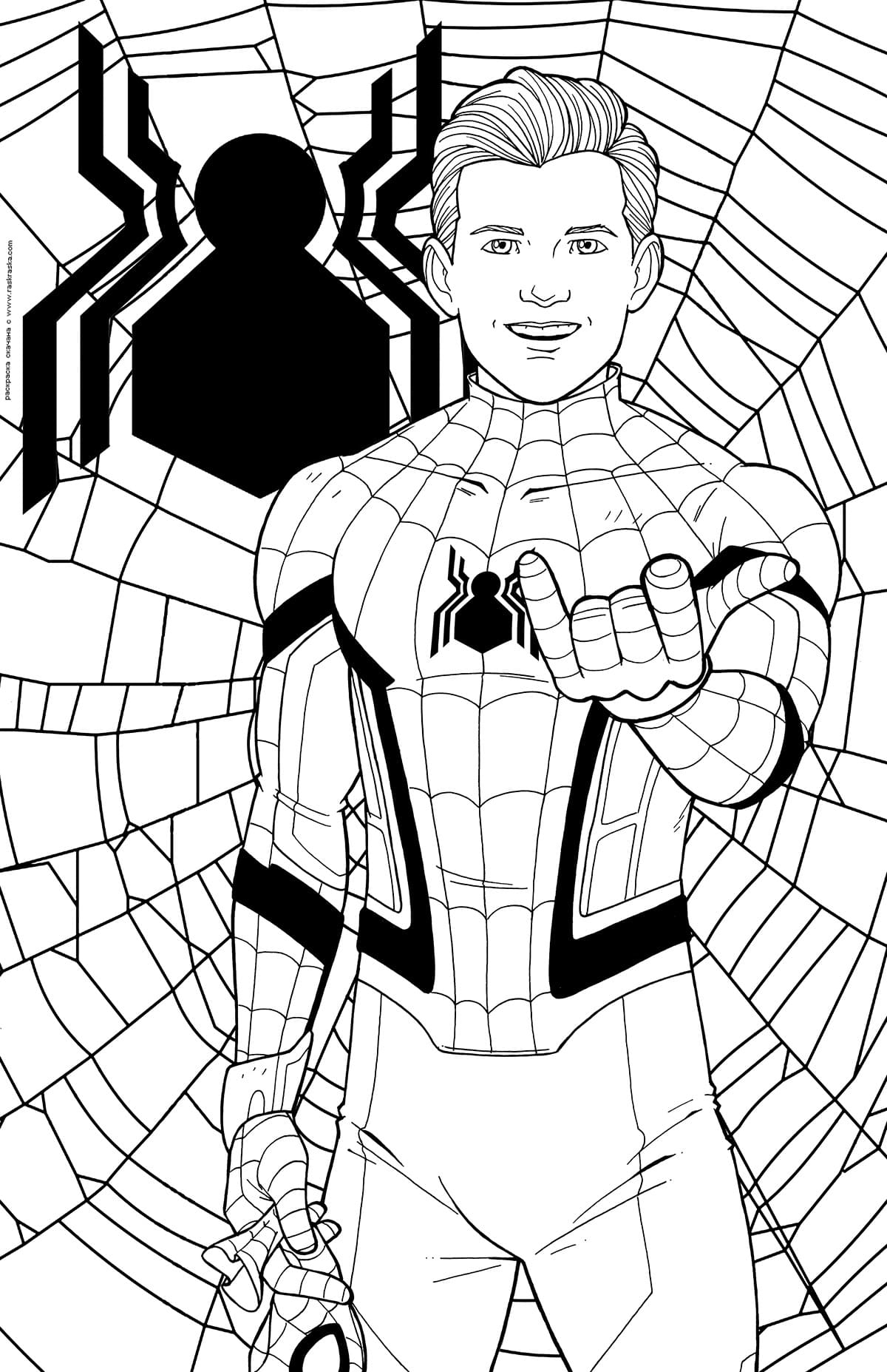 Coloriages Spiderman À Imprimer - Wonder-Day tout Spiderman Coloriage 