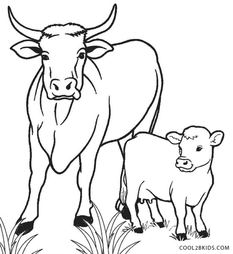 Coloriages – Vache – Coloriages Gratuits À Imprimer dedans Vache A Imprimer