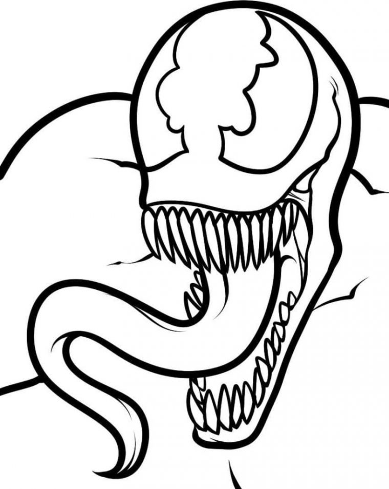 Coloriages Venom. Imprimer Pour Garçons — Wonder-Day pour Venom Coloriage