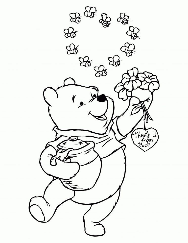 Coloriages Winnie L'Ourson : Images Et Gifs Animés Et serapportantà Coloriage Winnie