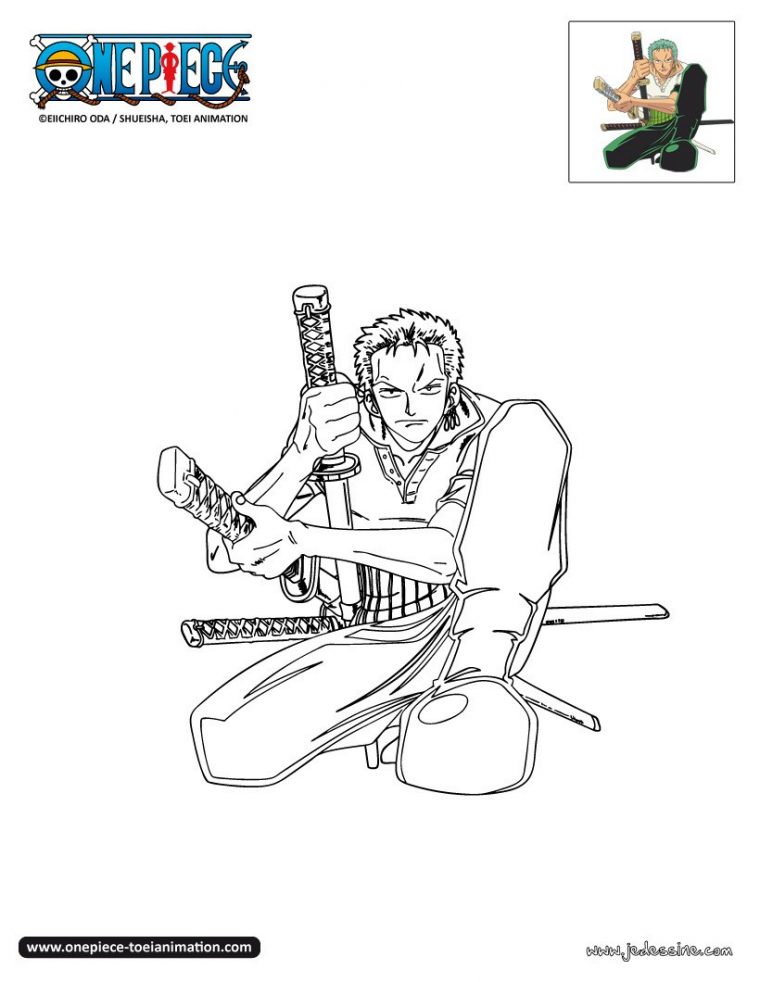 Coloriages Zoro À Colorier – Fr.hellokids tout Coloriage De Zorro